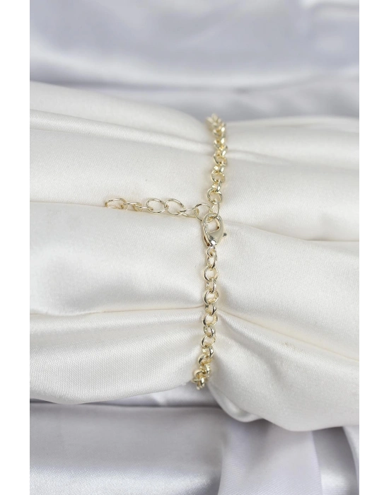 Pirinç Gold Renk Nazar Model Kadın Bileklik