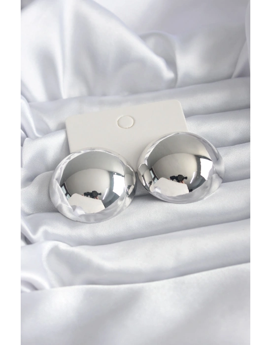 ® Pirinç Gümüş Renk Kadın Küpe