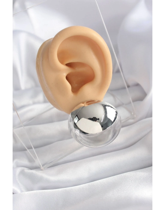 ® Pirinç Gümüş Renk Kadın Küpe