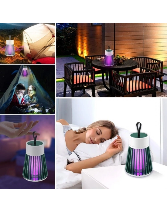 İç ve Dış Mekanlar İçin Şarjlı Sinek Öldürücü Sivrisinek Kovucu,UV Işıklı Sineksavar Taşınabilir Gece Lambası