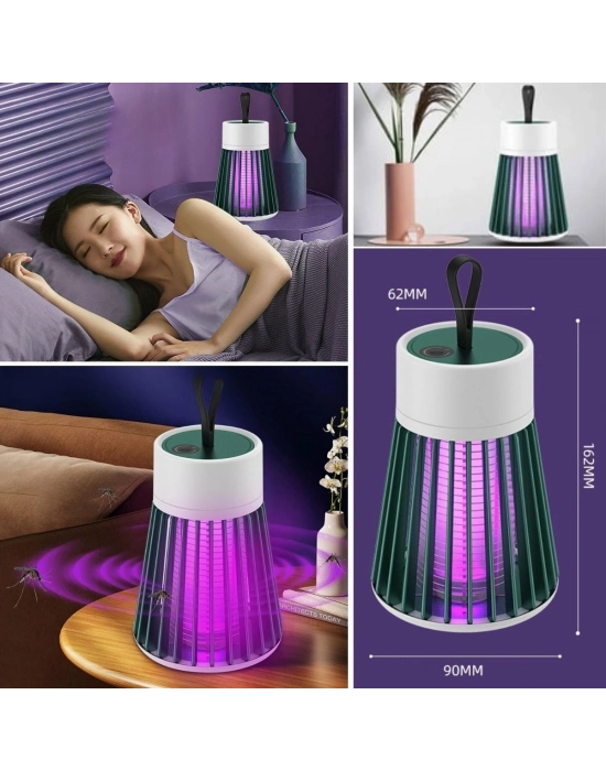 İç ve Dış Mekanlar İçin Şarjlı Sinek Öldürücü Sivrisinek Kovucu,UV Işıklı Sineksavar Taşınabilir Gece Lambası