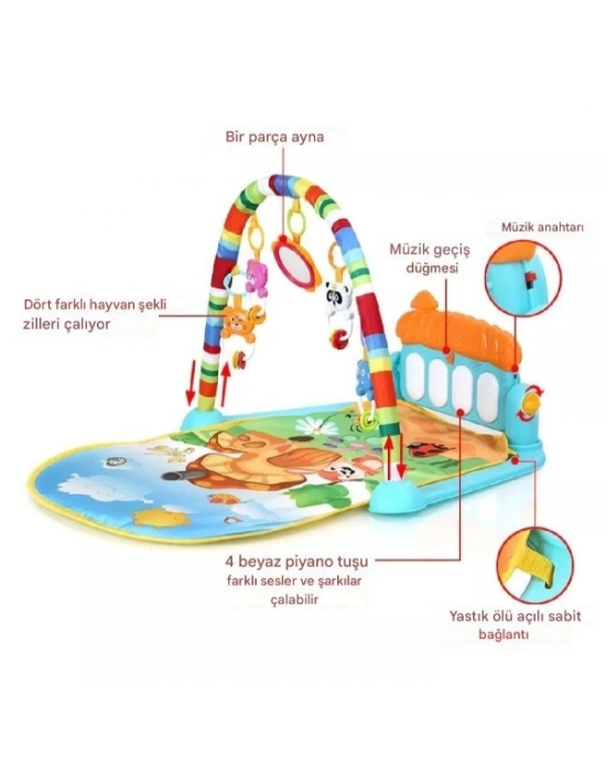 Piyanolu Mantar Oyun Halısı