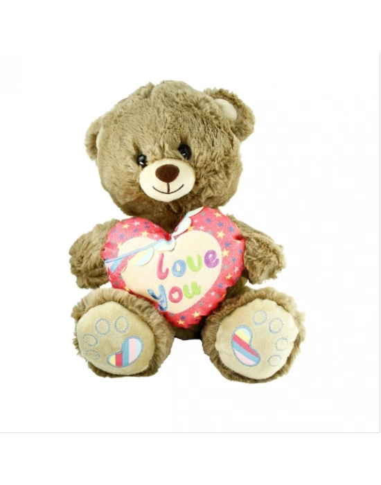 ® PJH2324 PELUŞ 30CM LOVE YOU KALPLİ AYI -VRD