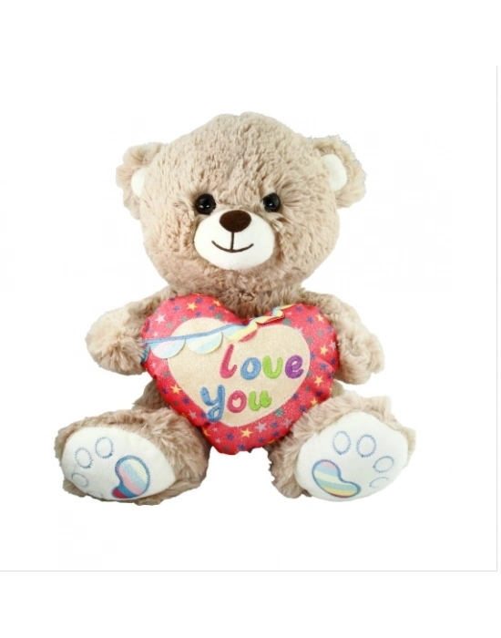 ® PJH2324 PELUŞ 30CM LOVE YOU KALPLİ AYI -VRD