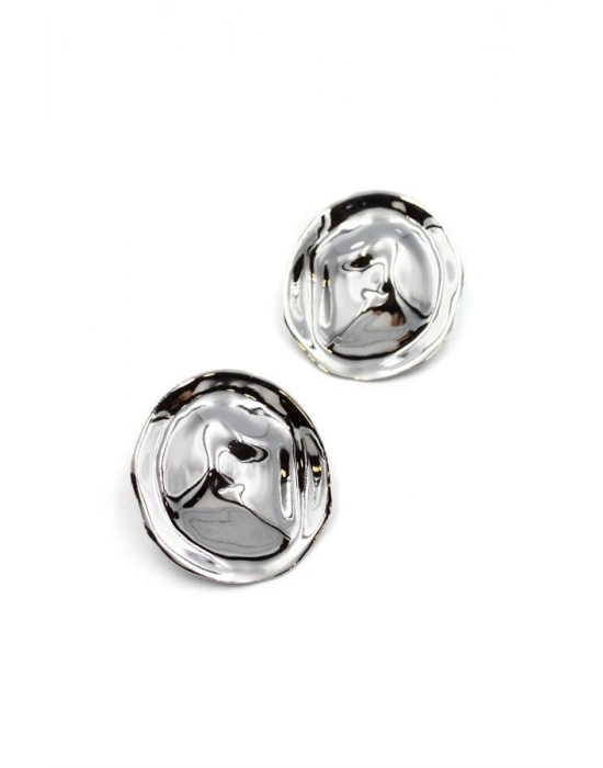 Plaka Küpe - Gümüş