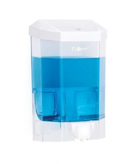 Plastik Büyük Şeffaf Sıvı Sabunluk 1000 Ml. Royaleks-F086
