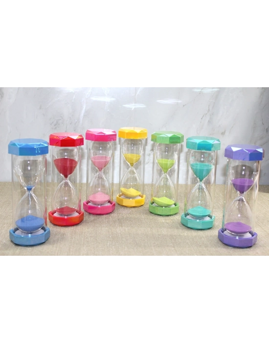 Plastik Çerçeveli Renkli 30 Dk Kum Saati