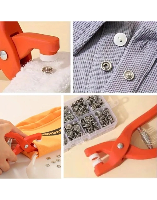 ®  Plastik Çıt Çıt Pensi–Kıyafet, Bebek Önlüğü, Gömlek ve Tekstil Ürünleri İçin Çıtçıt Takma Aleti