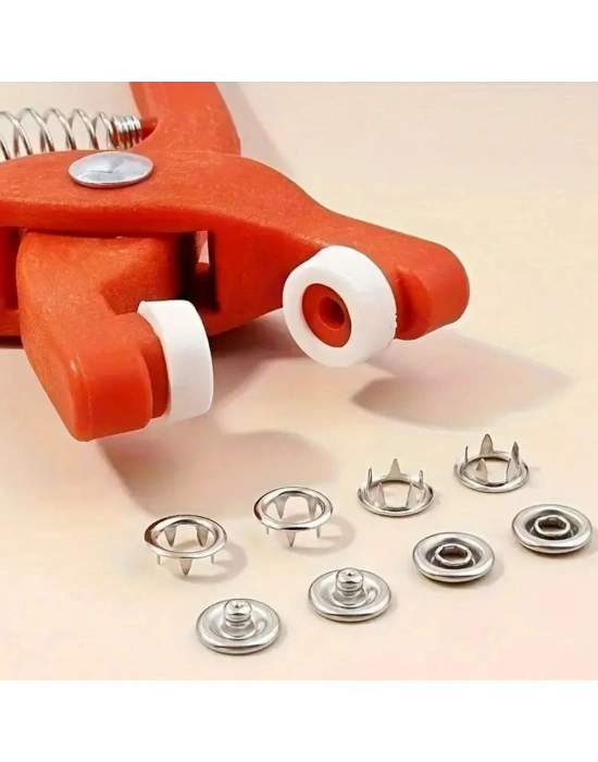 ®  Plastik Çıt Çıt Pensi–Kıyafet, Bebek Önlüğü, Gömlek ve Tekstil Ürünleri İçin Çıtçıt Takma Aleti