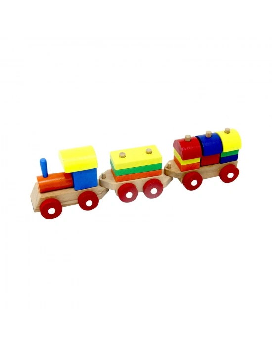 Play Wood Eğitici Ahşap Bloklu Bultak Tren 351