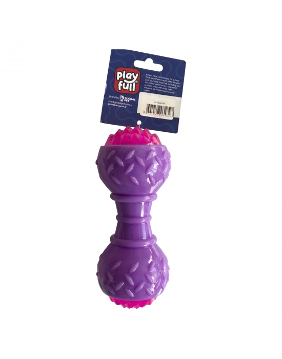 Playfull Aktivite Sesli ve Işıklı Köpek Oyuncak Dumbel 5x15 cm Mor