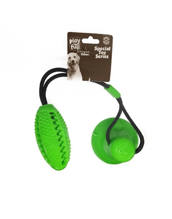 Playfull Yapışkanlı Ödül Hazneli Köpek Oyuncağı 5x12x56 Cm Yeşil