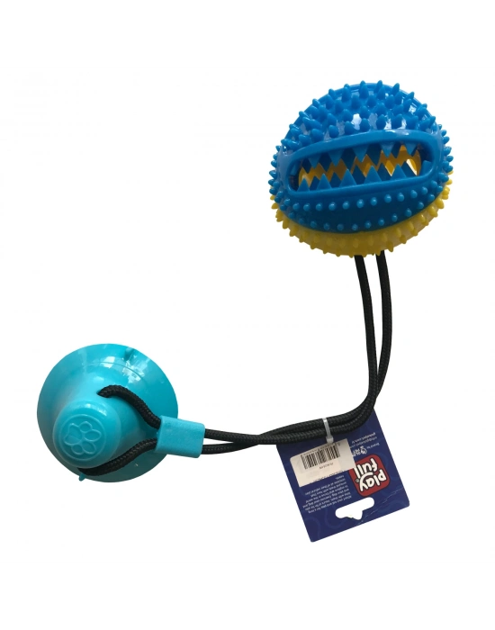 Playfull Yapışkanlı Ödül Hazneli Köpek Oyuncağı 7x9x54 Cm Mavi