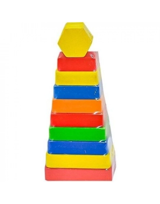 PlayWood Dikdörtgen Renkli Kule 393