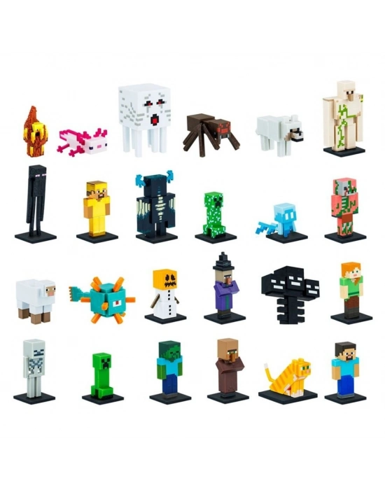 ® PMI MC2005 Minecraft Sürpriz 3D Figür Toppeez 24lü