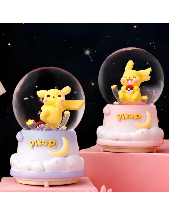 Pokemon Üflemeli Işıklı Müzikli Kar Küresi Orta Boy