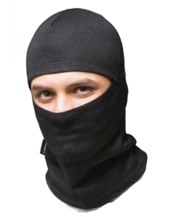 Polar Termal Kar Maskesi ve İpli Boyunluk Bere Siyah Set