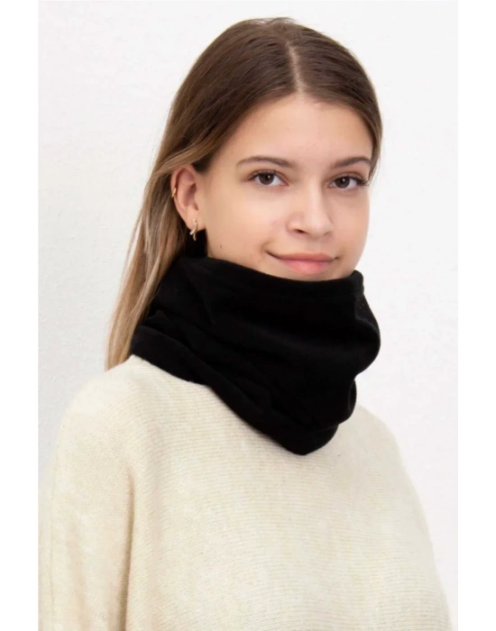 Polar Termal Kar Maskesi ve İpli Boyunluk Bere Siyah Set