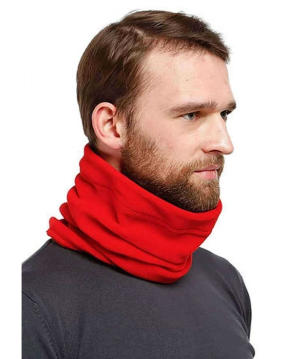 Polar Unisex İpli Bere ve Boyunluk Kırmızı