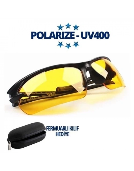 Polarize UV400 Sarı Camlı Güneş Gözlüğü