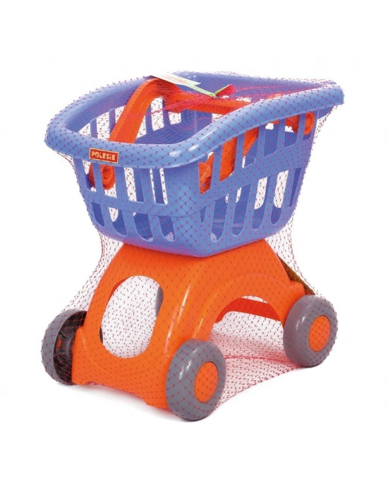 Polesie Market Alışveriş Arabası - POL-71262-MAVİ