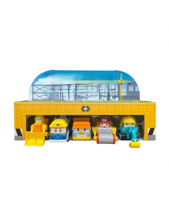 Poli Mini İnşaat Araçları 5li Set