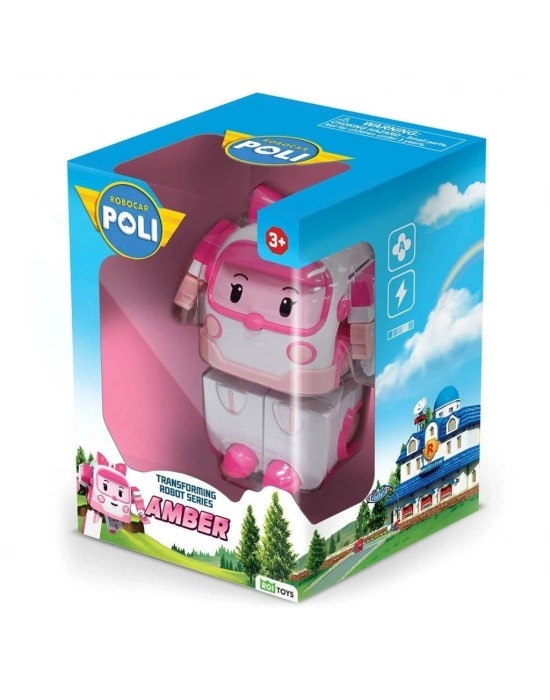 POLI MRT-0651 Robocar Transforming Robot Figür Amber -Necotoys