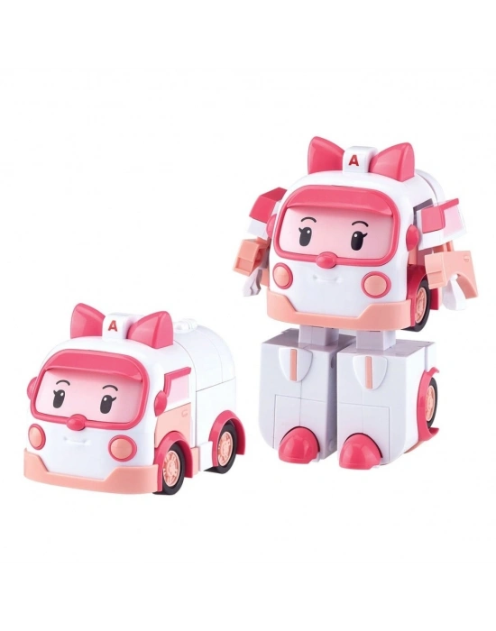 POLI MRT-0651 Robocar Transforming Robot Figür Amber -Necotoys
