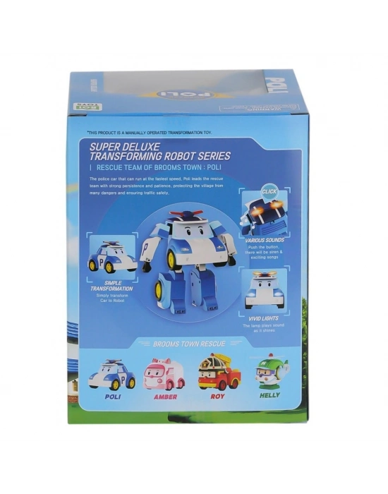 POLI MRT-685 Sesli ve Işıklı Robocar Poli Büyük Transforming Robot Poli
