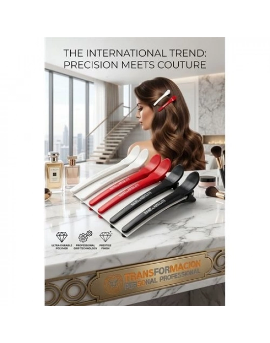 Polimer Kuaför Saç Klips Seti 6lı Absolute Profesyonel 722997