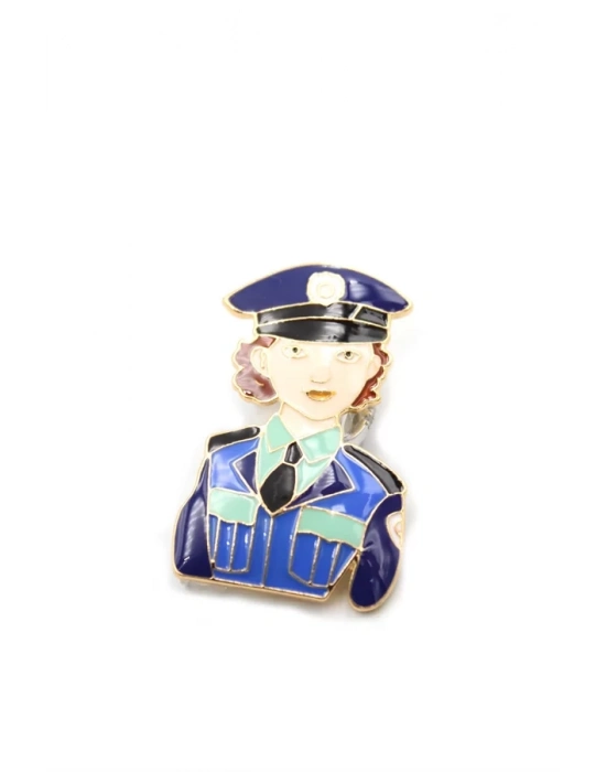Polis Broş - Mavi