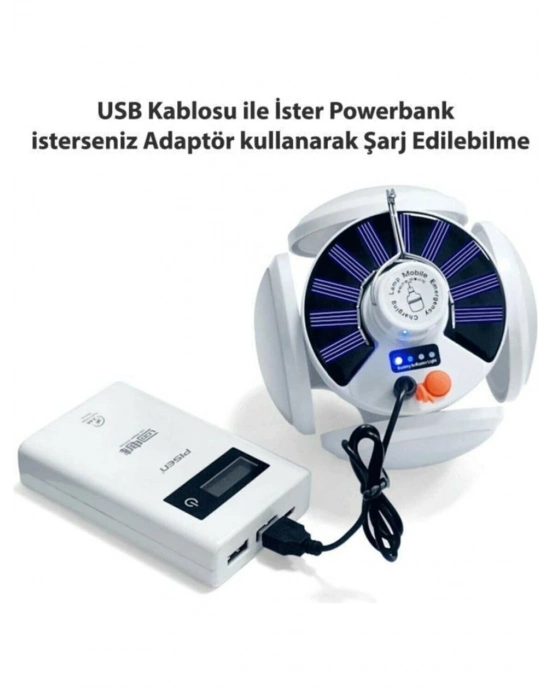 Polizei P-038 Solar Güneş Enerji Ve Usb Sarjli 5 Kanatlı