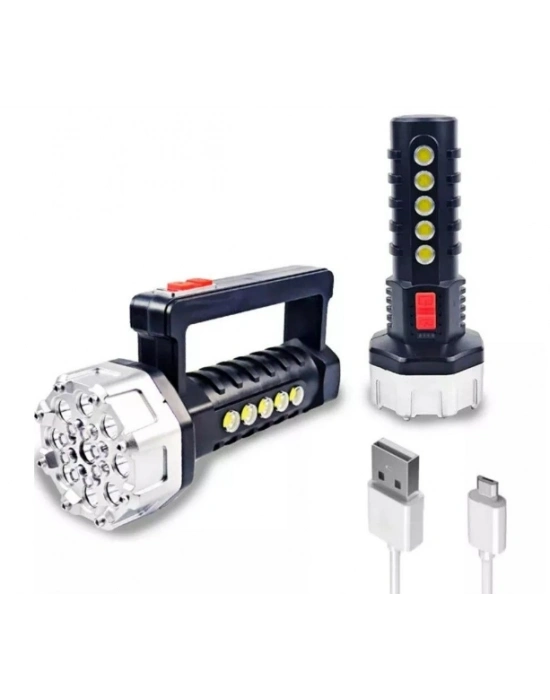 Polizei P-17 17+5 Cob Ledli Işıldak Fener