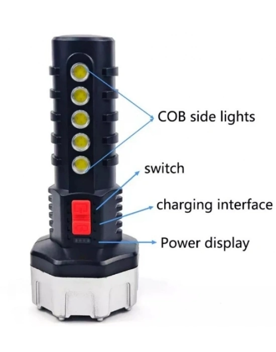 Polizei P-17 17+5 Cob Ledli Işıldak Fener