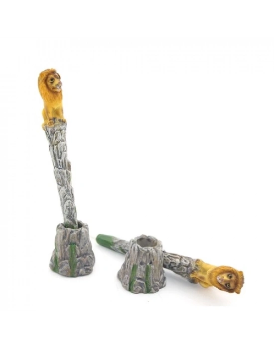 Polyester Aslan Figürlü Tükenmez Kalem