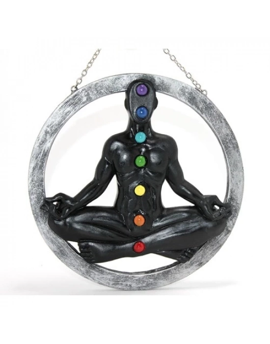 Polyester Duvara Asmalı 7 Chakra Pano