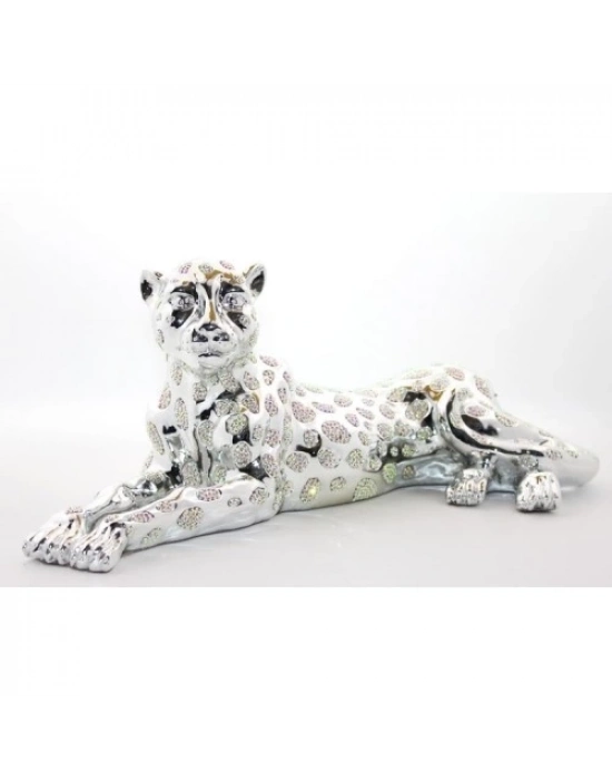 Polyester Oturan Kaplan Figürü