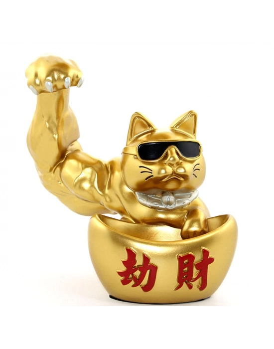 Polyester Şanslı Kedi Figürü Model 1