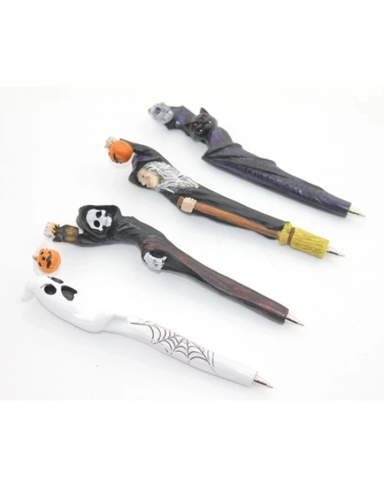 Polyester Tükenmez Kalem Cadılar Bayramı Temalı