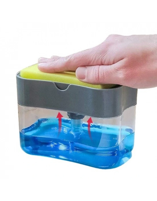 Pompa Mekanizmalı Sünger Hazneli Sıvı Sabunluk