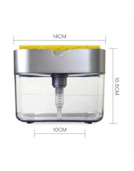 Pompa Mekanizmalı Sünger Hazneli Sıvı Sabunluk