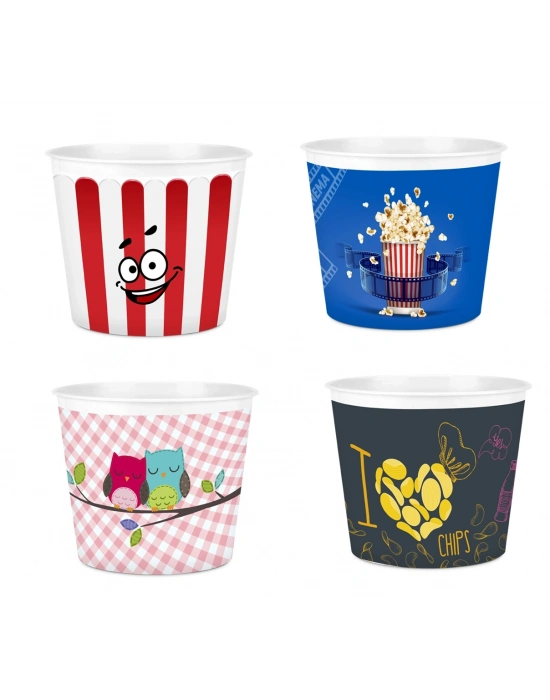 Popcorn Mısır Kovası Dekoratif