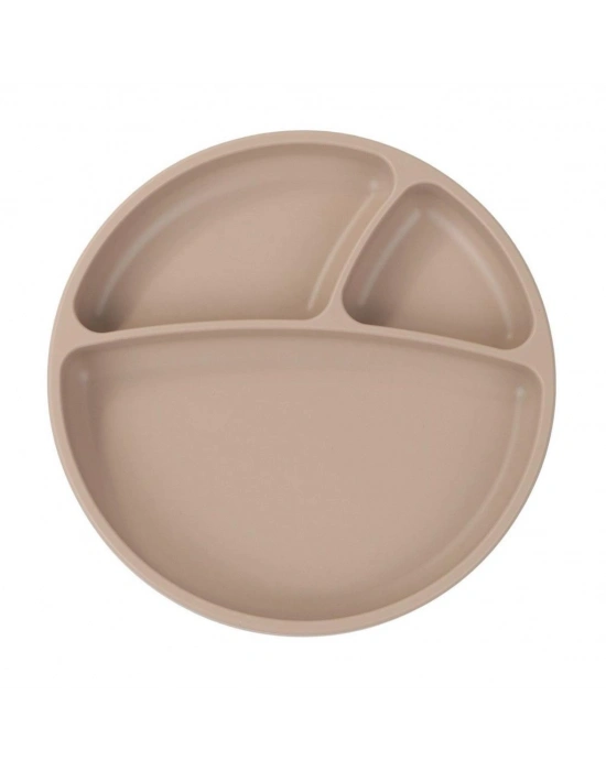 Porsiyon Vakum Tabanlı Silikon Tabak Bubble Beige