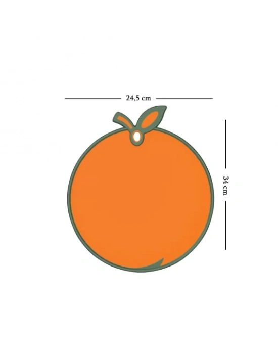 Portakal Figürlü Kaydırmaz Kesme Tahtası Doğrama Panosu