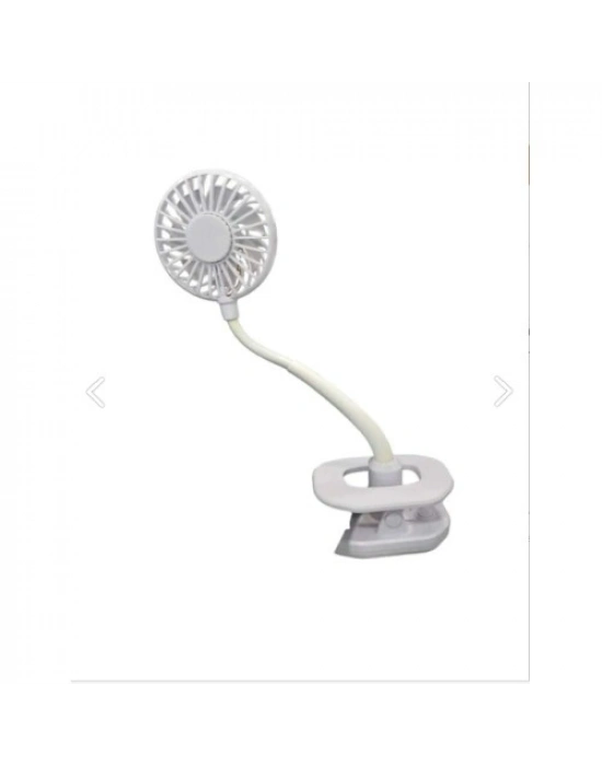 Portatif Işıklı Mini Klipsli Fan