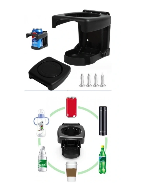 Portatif Katlanabilir Oto Bardak Tutucu Araç Bardaklığı