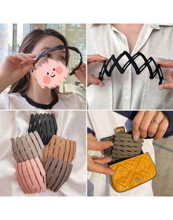 Portatif  Katlanabilir Saç Tacı Saç Tokası