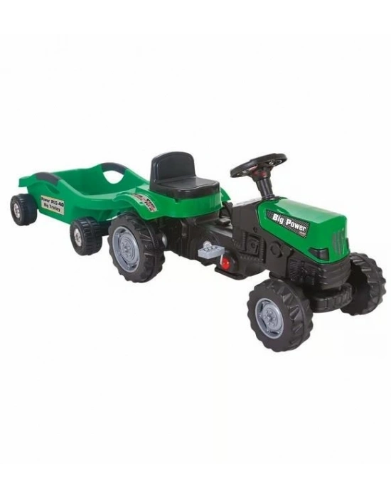 POWER PEDALLI BİG TROLLEY TRAKTÖR YEŞİL-PLS
