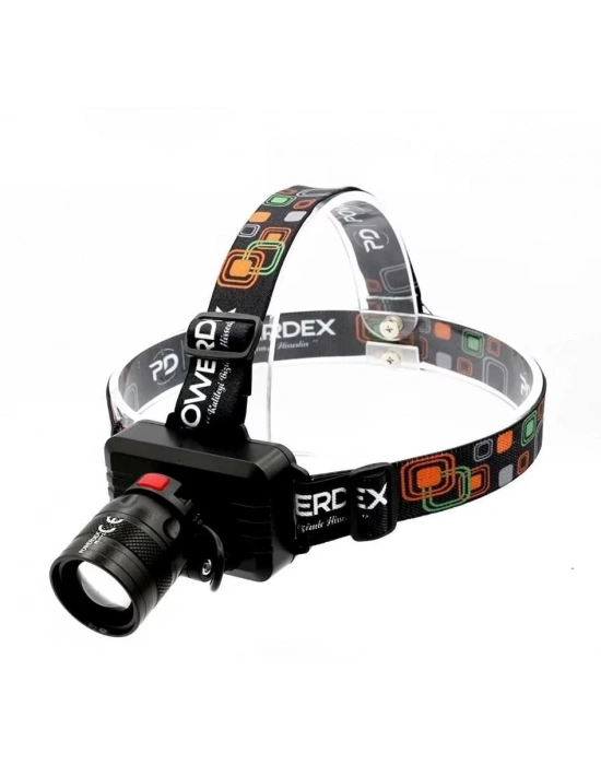 ® Powerdeks PD-7772 Şarjlı Led Kafa Feneri Zoomlu