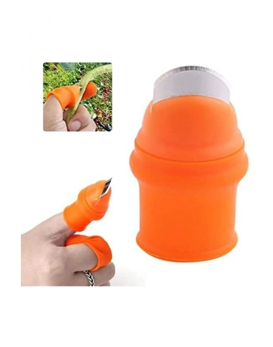 Pratik Baş Parmak Koruyucu Eldiven Sebze Meyve Soyucu Kesme Ayıklayıcı Silikon Aparat